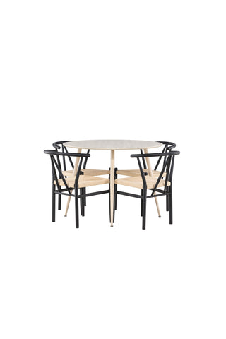 Venture Home Plaza matbord med Alfons matstol