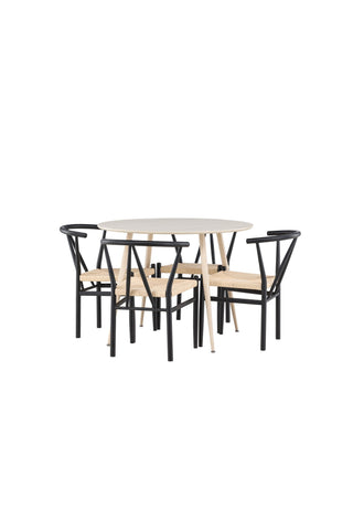 Venture Home Plaza matbord med Alfons matstol
