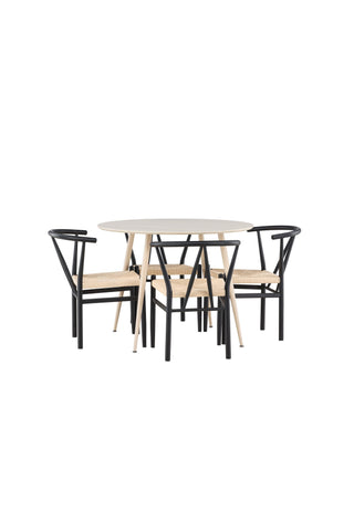 Venture Home Plaza matbord med Alfons matstol