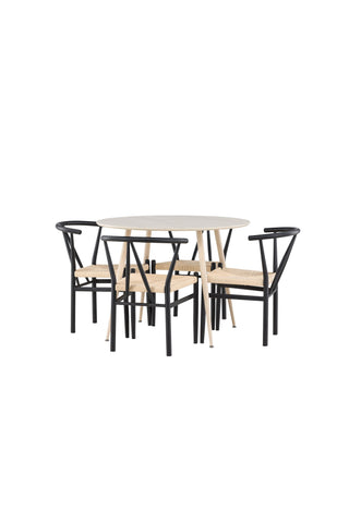 Venture Home Plaza matbord med Alfons matstol
