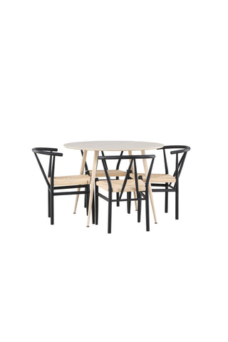 Venture Home Plaza matbord med Alfons matstol