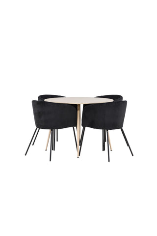 Venture Home Plaza matbord med Berit matstol