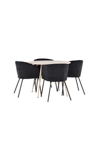 Venture Home Plaza matbord med Berit matstol