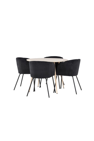 Venture Home Plaza matbord med Berit matstol
