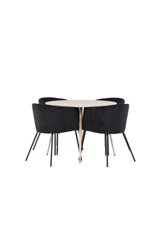 Venture Home Plaza matbord med Berit matstol