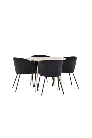 Venture Home Plaza matbord med Berit matstol