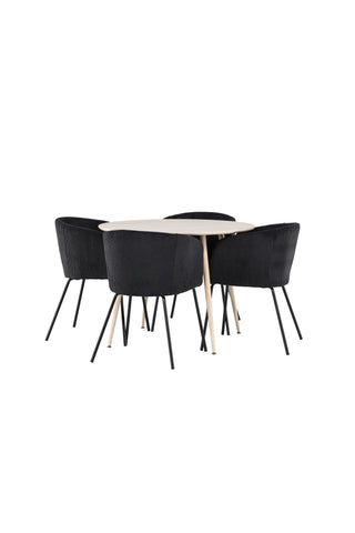 Venture Home Plaza matbord med Berit matstol