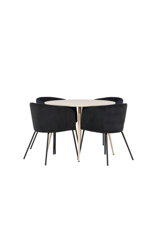 Venture Home Plaza matbord med Berit matstol