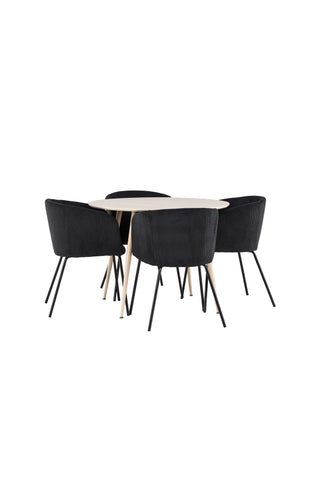 Venture Home Plaza matbord med Berit matstol