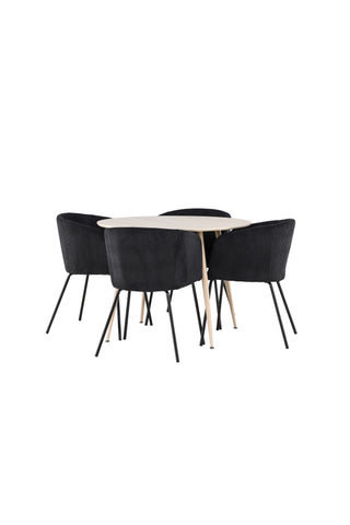 Venture Home Plaza matbord med Berit matstol