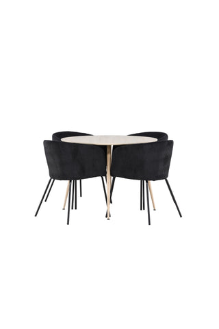 Venture Home Plaza matbord med Berit matstol