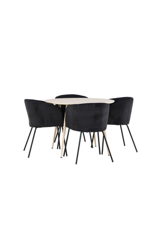 Venture Home Plaza matbord med Berit matstol