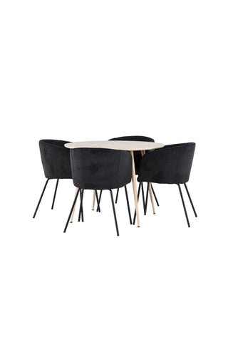 Venture Home Plaza matbord med Berit matstol