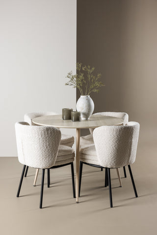 Venture Home Plaza matbord med Agnes matstol