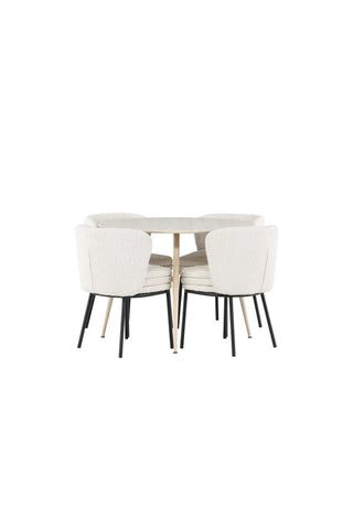 Venture Home Plaza matbord med Agnes matstol