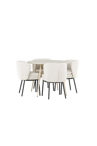 Venture Home Plaza matbord med Agnes matstol