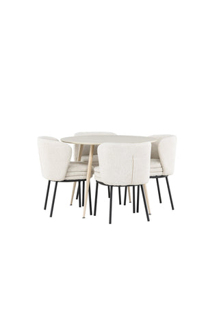 Venture Home Plaza matbord med Agnes matstol