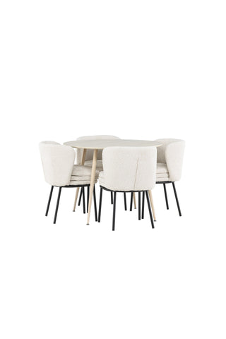 Venture Home Plaza matbord med Agnes matstol