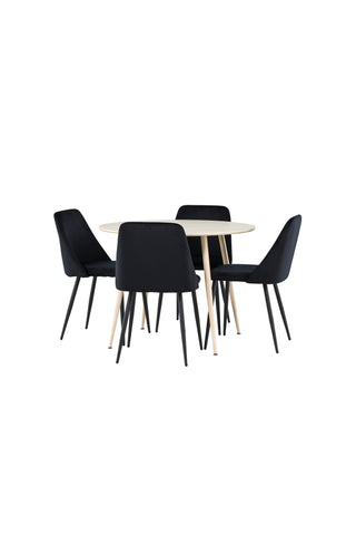 Venture Home Plaza matbord med nattstol
