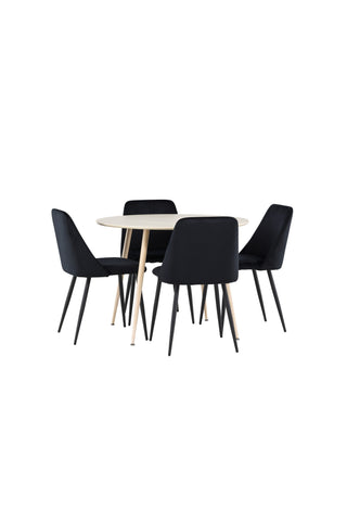 Venture Home Plaza matbord med nattstol
