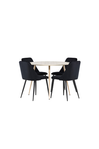 Venture Home Plaza matbord med nattstol