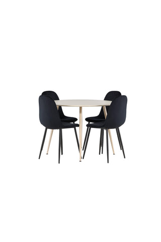 Venture Home Plaza matbord med Polar matstol