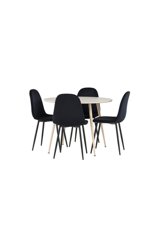Venture Home Plaza matbord med Polar matstol