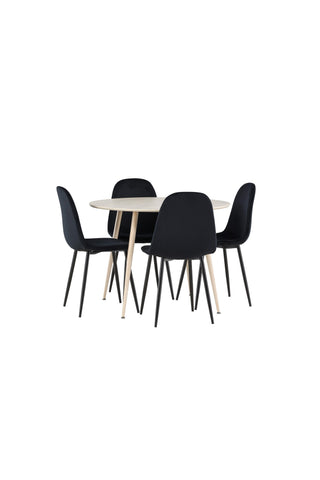 Venture Home Plaza matbord med Polar matstol