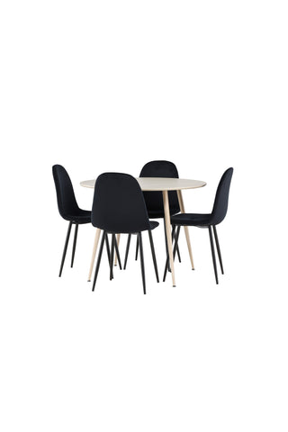 Venture Home Plaza matbord med Polar matstol