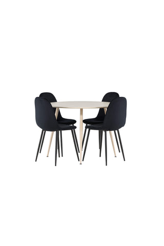 Venture Home Plaza matbord med Polar matstol