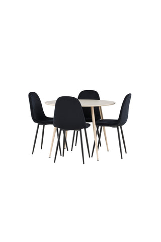 Venture Home Plaza matbord med Polar matstol