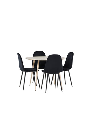 Venture Home Plaza matbord med Polar matstol