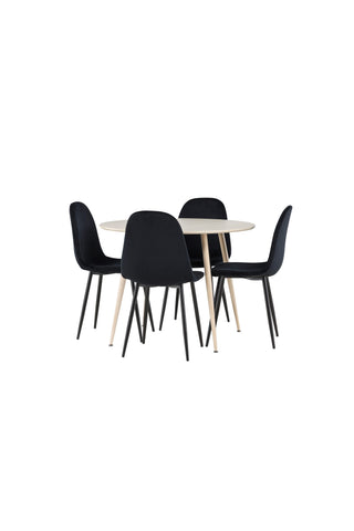 Venture Home Plaza matbord med Polar matstol