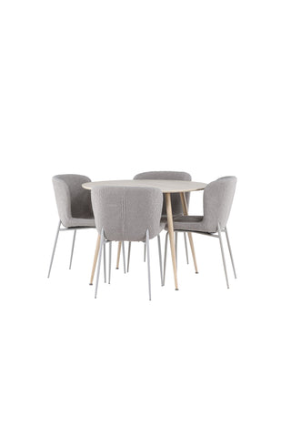Venture Home Plaza matbord med Modesto matstol