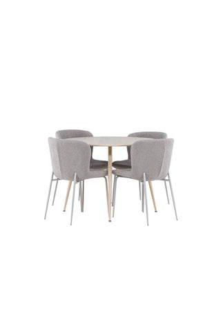 Venture Home Plaza matbord med Modesto matstol