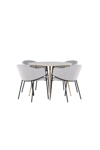 Venture Home Plaza matbord med Evelina matstol
