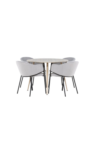 Venture Home Plaza matbord med Evelina matstol