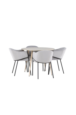 Venture Home Plaza matbord med Evelina matstol