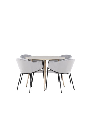 Venture Home Plaza matbord med Evelina matstol