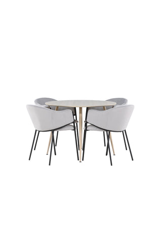 Venture Home Plaza matbord med Evelina matstol