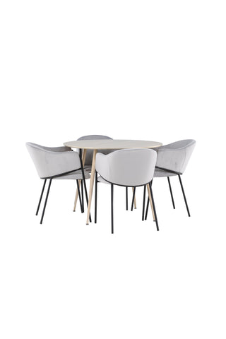 Venture Home Plaza matbord med Evelina matstol