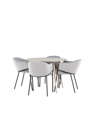 Venture Home Plaza matbord med Evelina matstol