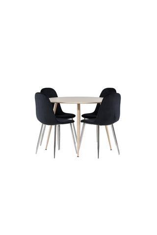Venture Home Plaza matbord med Polar matstol