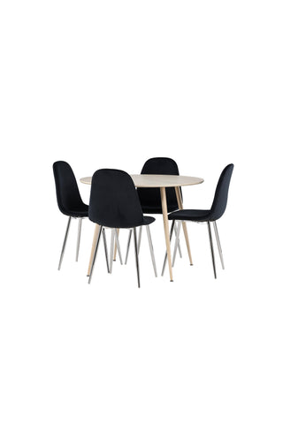 Venture Home Plaza matbord med Polar matstol