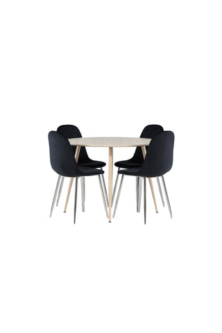 Venture Home Plaza matbord med Polar matstol