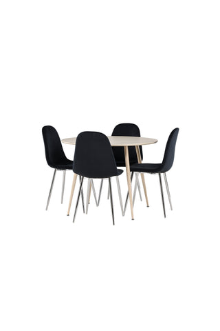 Venture Home Plaza matbord med Polar matstol