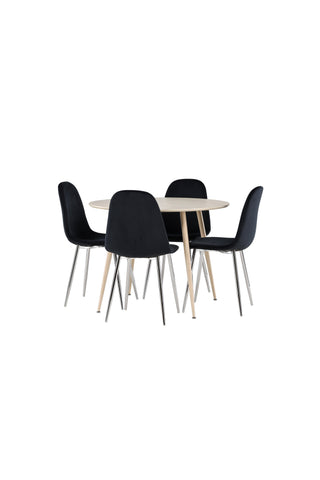 Venture Home Plaza matbord med Polar matstol
