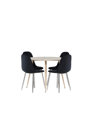 Venture Home Plaza matbord med Polar matstol