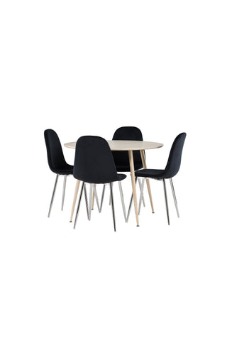 Venture Home Plaza matbord med Polar matstol