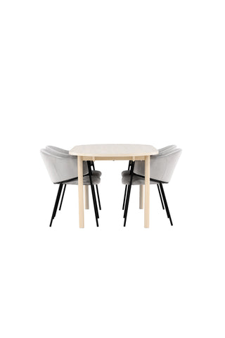 Venture Home Andy matbord med Evelina matstol